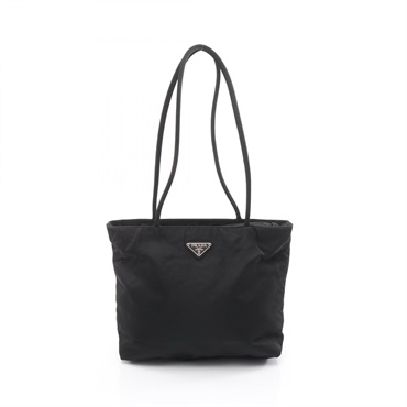 PRADA TESSUTO Tote shoulder Bag MV570 Nylon Black Used Women