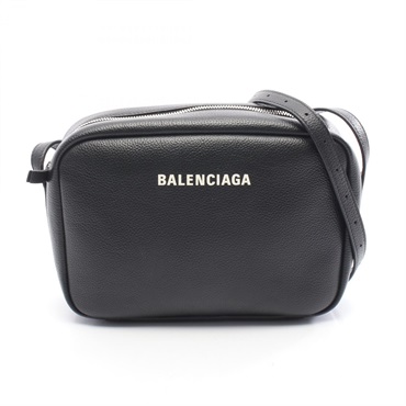 BALENCIAGA Everyday Medium Camera Shoulder crossbody Bag 679267 leather Black