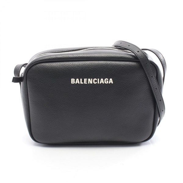 BALENCIAGA Everyday Medium Camera Shoulder crossbody Bag 679267 leather Black