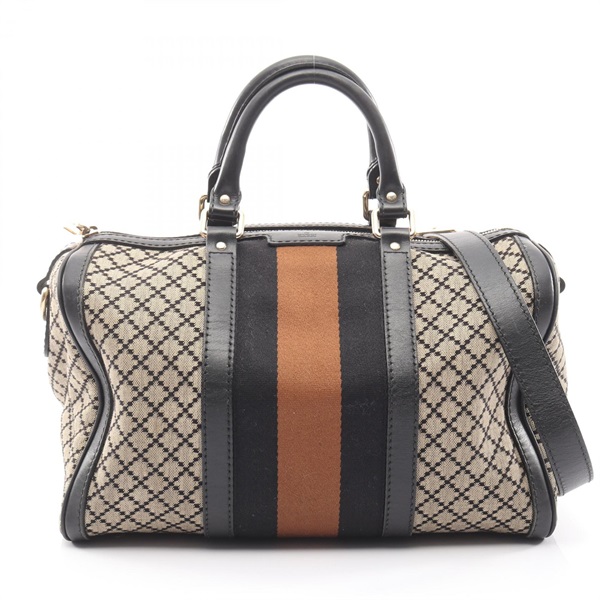 GUCCI Webbing Line Diamante Shoulder Crossbody Handbag 247205 canvas leather