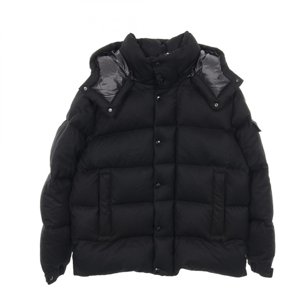 MONCLER VEZERE Down jacket with Hood 1A00157 wool Black #4 Used mens