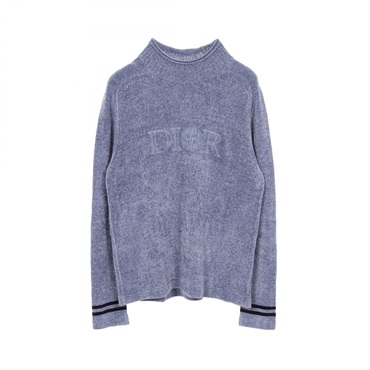Dior Logo sweater knitwear Rayon cotton Blue Used mens size M