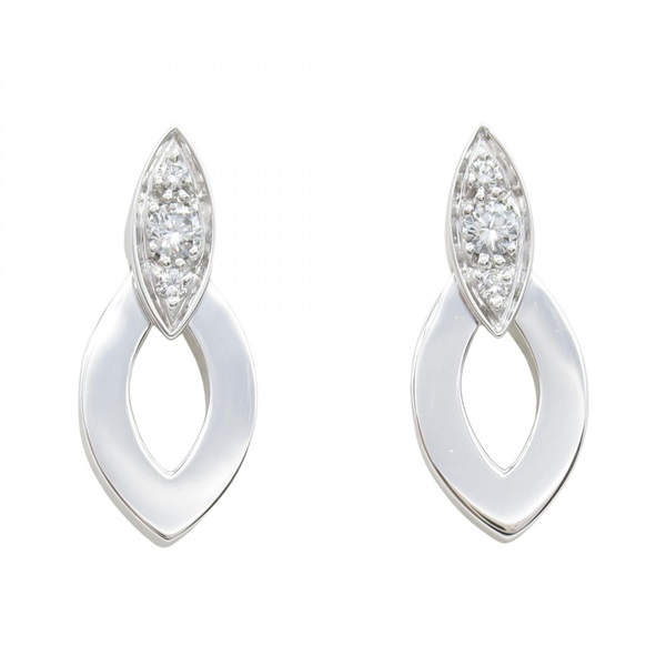 CARTIER Dear Dare Pierced earrings Diamond 18KWG White Gold Used women