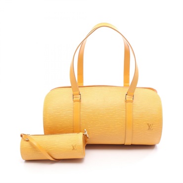 LOUIS VUITTON Soufflot Handbag M52229 Epi leather Tassil Yellow Used Women LV