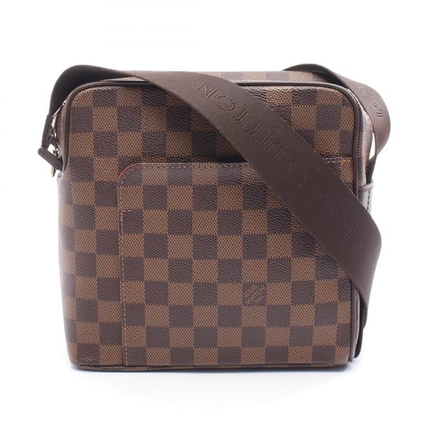 LOUIS VUITTON Olaf PM Crossbody Shoulder Bag N41442 Damier canvas Ebene Used LV
