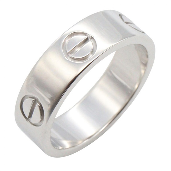 CARTIER Love Ring 18KWG White Gold Used unisex US size 6 #52