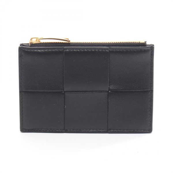 BOTTEGA VENETA Cassette Coin purse Case Wallet 765460VCQC48425 leather Black NEW