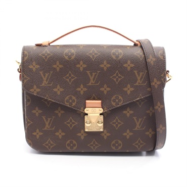 LOUIS VUITTON Pochette Metis MM shoulder crossbody Handbag M44875 Monogram brown