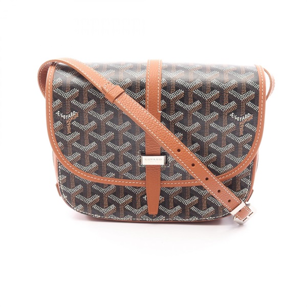 GOYARD Belvedere PM Shoulder Crossbody Bag BELVE3PMLTY01CG03P canvas leather