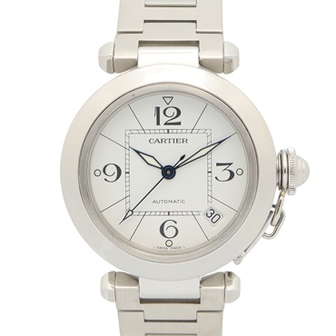 CARTIER Pasha C Wrist Watch W31074M7 Automatic Stainless Steel Used Boys