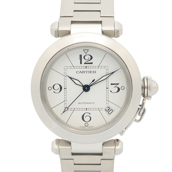 CARTIER Pasha C Wrist Watch W31074M7 Automatic Stainless Steel Used Boys