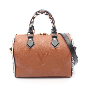 LOUIS VUITTON Speedy Bandouliere 25 Wild at Heart crossbody Handbag M45840 camel