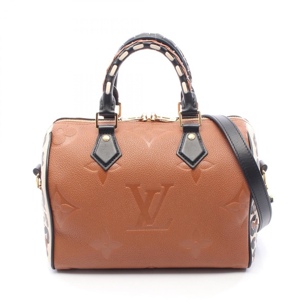 LOUIS VUITTON Speedy Bandouliere 25 Wild at Heart crossbody Handbag M45840 camel