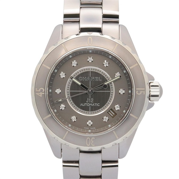 CHANEL J12 Chromatic Diamond Wrist Watch H3242 Auto titanium ceramic Used mens