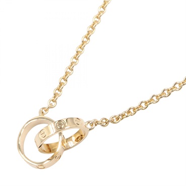 CARTIER Baby Love Necklace Pendant 18KYG Yellow Gold Used women