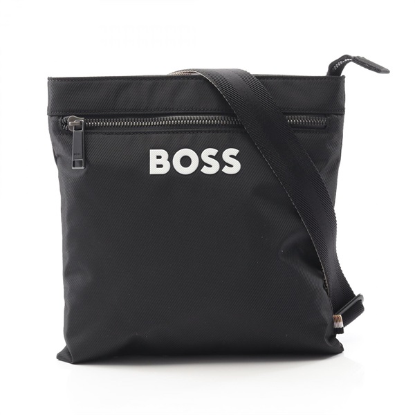 BOSS Logo Catch 3.0 Envelope Shoulder Bag 50511930 Nylon poly Black NEW mens