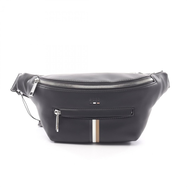 BOSS Waist Belt bag 50516673 Synthetic leather Black NEW mens