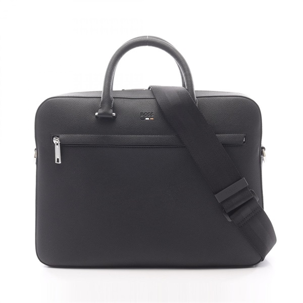 BOSS Briefcase 50536498 Synthetic leather Black NEW mens