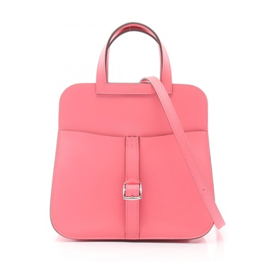 HERMES Halzan Mini shoulder crossbody Handbag K Swift Rose azalee SHW Used