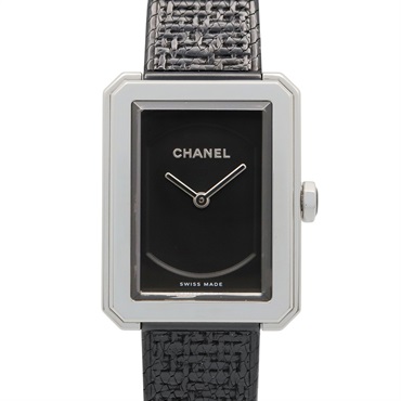 CHANEL Boyfriend tweed Wrist Watch H5317 Quartz Stainless Steel Used Women