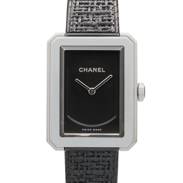 CHANEL Boyfriend tweed Wrist Watch H5317 Quartz Stainless Steel Used Women