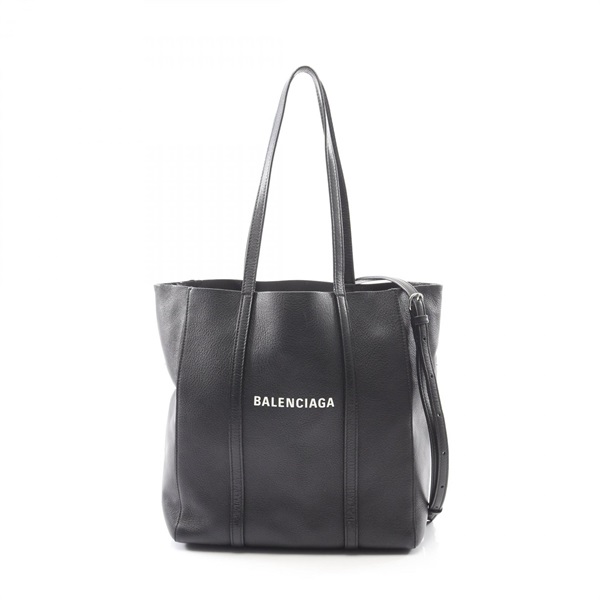 BALENCIAGA EVERYDAY TOTE XS Shoulder Crossbody Bag 551810 leather Black Used