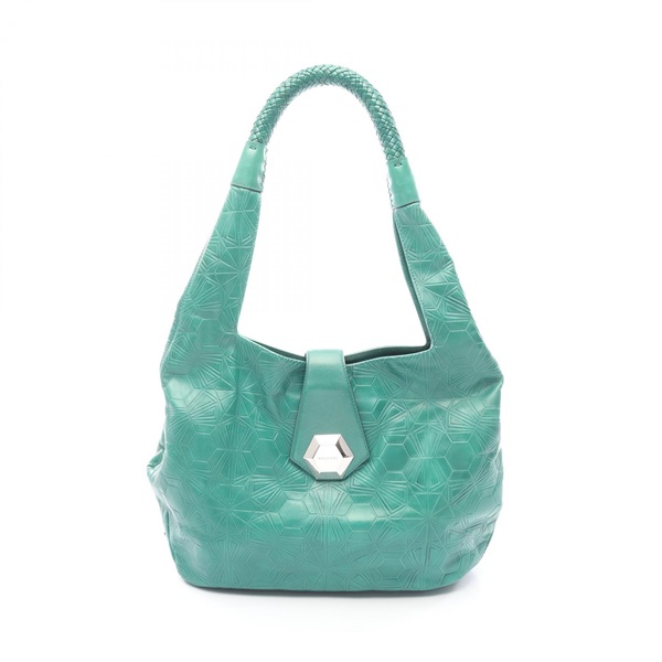 BVLGARI x Matthew Williamson Shoulder Tote Bag leather Green Used Women logo