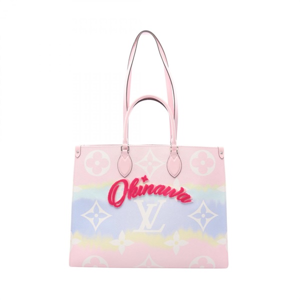LOUIS VUITTON On The Go GM Shoulder tote hand Bag M45191 LV Escarp Pastel used
