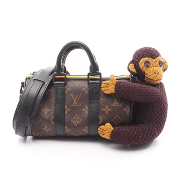 LOUIS VUITTON Keepall XS Shoulder Handbag M80118 Monogram LV Friends Brown used