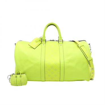 LOUIS VUITTON Keepall Bandouliere 50 travel crossbody bag M30941 Taigarama green