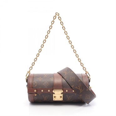 LOUIS VUITTON Papillon Trunk Chain Crossbody Handbag M57835 Monogram canvas Used