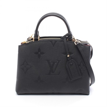 LOUIS VUITTON Petit Palais PM Shoulder Handbag M58916 Monogram empreinte Used LV