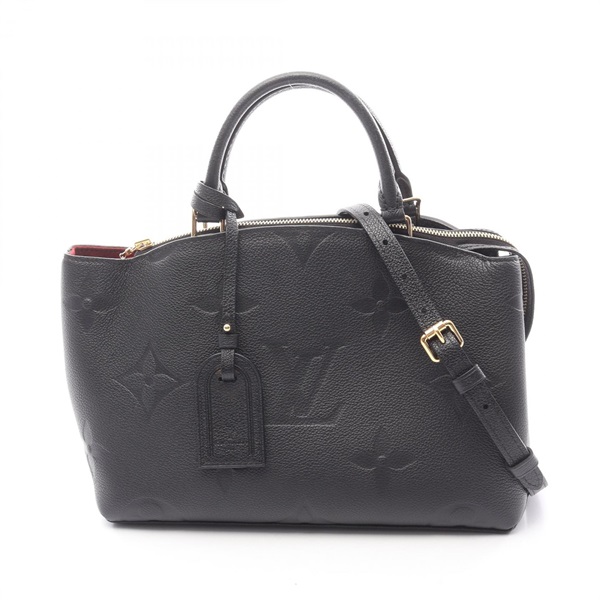 LOUIS VUITTON Petit Palais PM Shoulder Handbag M58916 Monogram empreinte Black