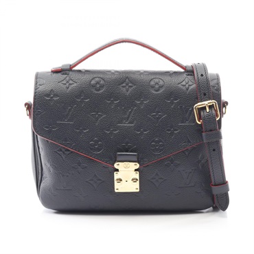 LOUIS VUITTON Pochette Metis Shoulder Handbag M44071 Monogram empreinte Navy LV