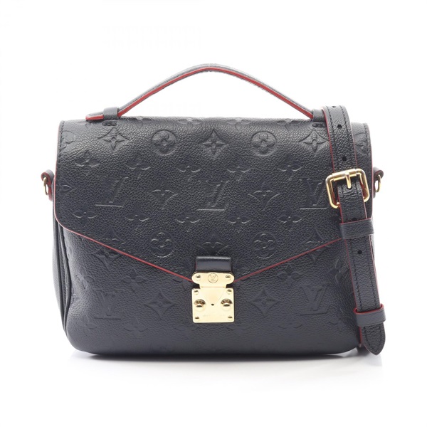 LOUIS VUITTON Pochette Metis Shoulder Handbag M44071 Monogram empreinte Navy LV
