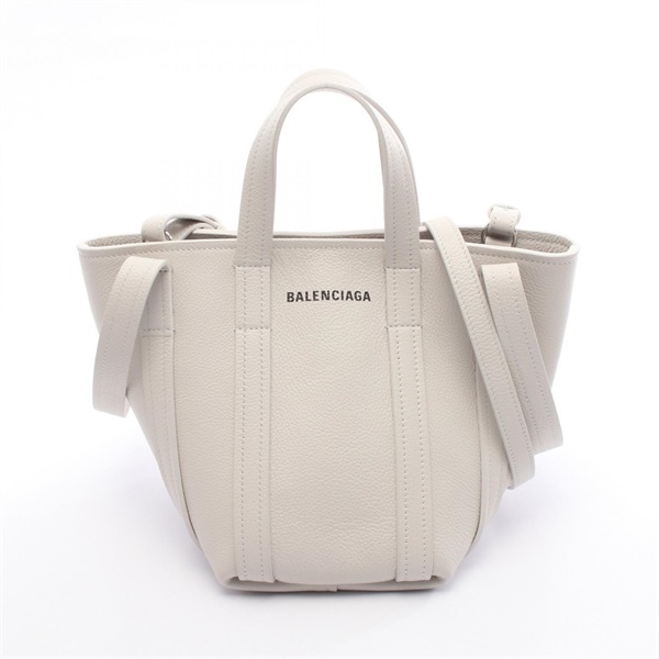 BALENCIAGA Everyday XS North South shoulder Handbag 672793 leather White Used