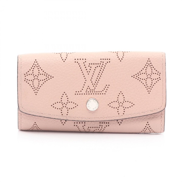 LOUIS VUITTON Multicles 4 key holder M82760 Monogram Mahina leather Pink Used LV