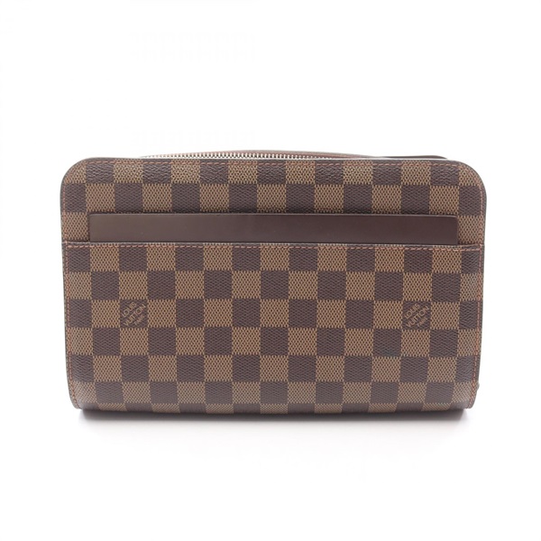 LOUIS VUITTON Saint Louis Clutch bag N51993 Damier canvas leather Ebene Used LV