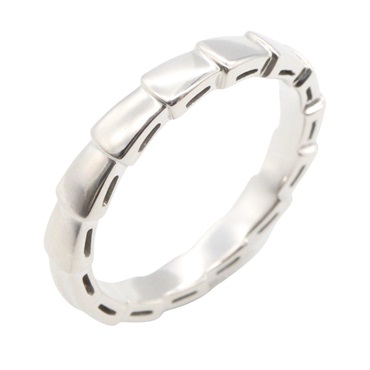 BVLGARI Serpenti Viper Ring 18KWG White Gold Used unisex US size 8 #58