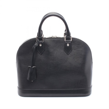 LOUIS VUITTON Alma PM Handbag zip M40302 Epi leather Noir Used Women