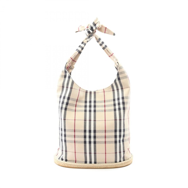 BURBERRY Nova check bucket Tote Bag canvas Beige Multicolor Used Women