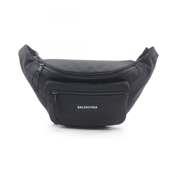 BALENCIAGA EXPLORER Waist bag 4823892JMF71000 canvas Black White NEW mens