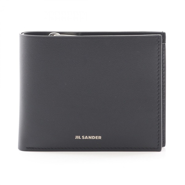 JIL SANDER ZIP POCKET Bi-fold Wallet Purse J25UI0002P5995001 leather Black NEW