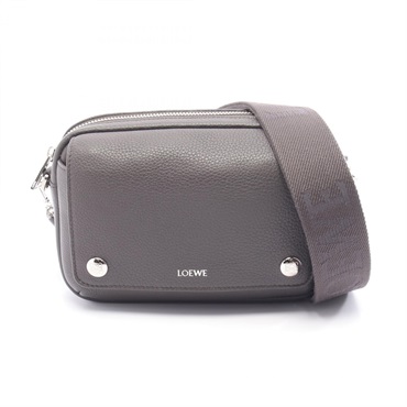 LOEWE Pebble Small Messenger Shoulder Bag BANBPCBX011220 leather Gray NEW mens