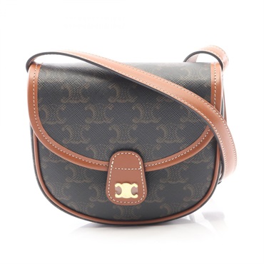 CELINE Triomphe Mini busas Shoulder crossbody Bag 196702BZJ04LU canvas leather B