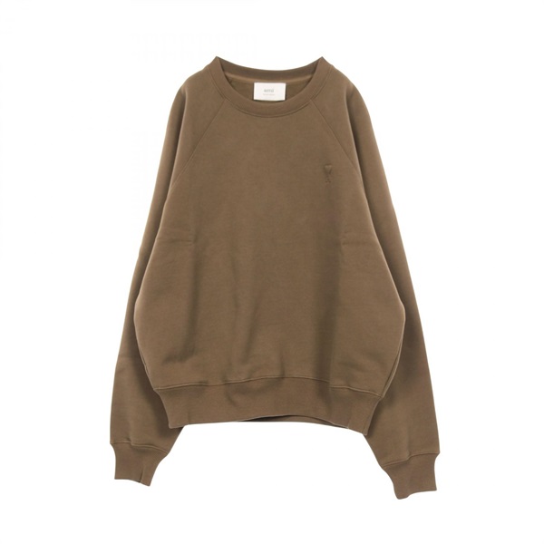 AMI sweat USW757.747216M cotton Brown #M NEW unisex