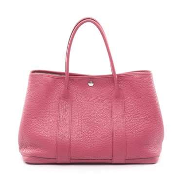 HERMES Garden party PM Tote hand Bag P Negonda Bois de rose Used SHW