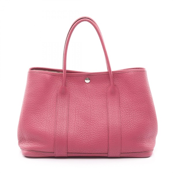 HERMES Garden party PM Tote hand Bag P Negonda Bois de rose Used SHW