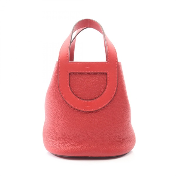 HERMES in the loop 18 Handbag B 084274CK Taurillon Clemence Rouge casaque SHW