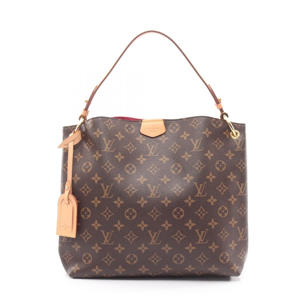 LOUIS VUITTON Graceful PM Shoulder Bag M43700 Monogram leather Pivoine Used LV
